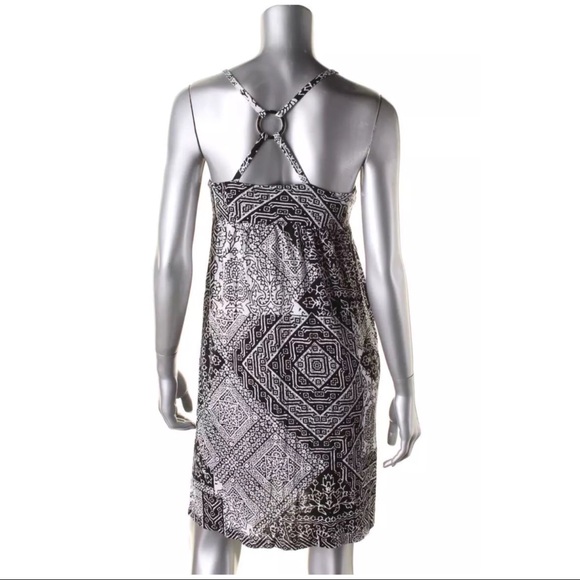 🏵INC PRINTED SPAGHETTI STRAP DRESS - Picture 3 of 5